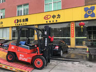 Hydraulic Transmission Diesel Operated Forklift 3000kg Rated Capacity