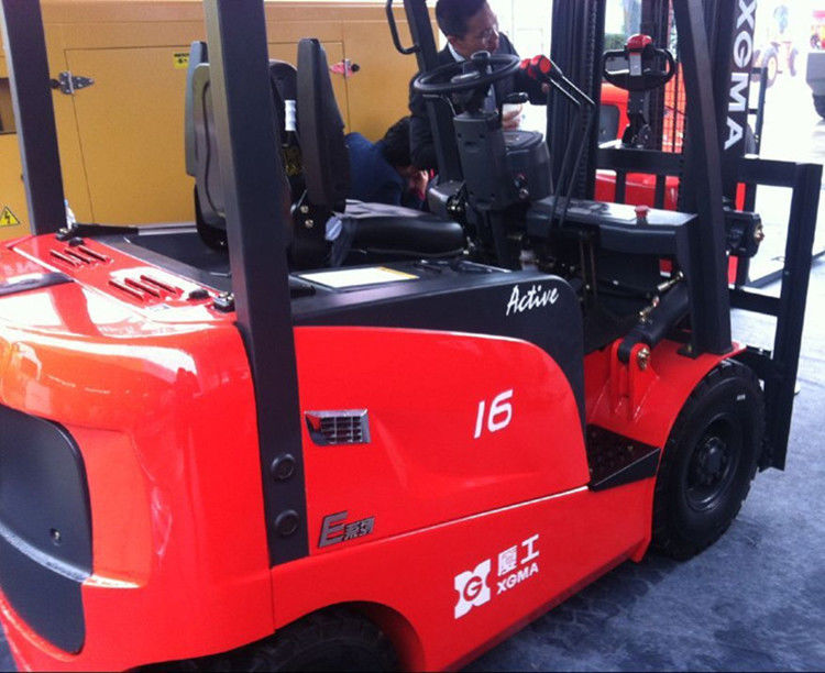 Fast Charging 48V 1.6T Electric Forklift Truck Small Turning Radius